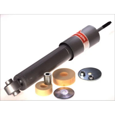Afbeelding van KYB Gas A Just 555007 schokdemper Achteras Gasdruk Enkelpijp Telescoop Pen bovenaan, Oog onderaan