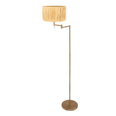 Afbeelding van Mexlite vloerlamp Bella brons metaal 45 cm E27 fitting 3870BR