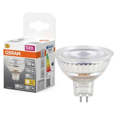 Afbeelding van OSRAM 4099854458422 LED reflectorlamp lamp Energielabel E (A G) GU5.3 6.1 W Warmwit (Ø x h) 50.00 mm 1 stuk(s)