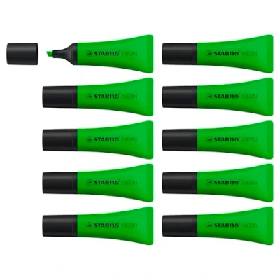 Afbeelding van Stabilo Markeerstift 72/33 neon groen 10 stuks