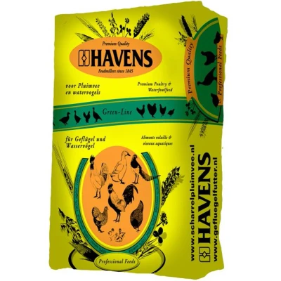 Afbeelding van Havens Scharrel Korrel 25 kg Voor Legpluimvee/Scharrelpluimvee/Leggende Vogel Gevitamineerd Gemineraliseerd Hoog Granenaandeel Extra Calcium