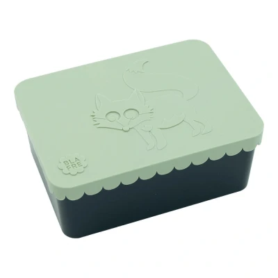 Afbeelding van Lunchbox brooddoos vos mint navy Blafre