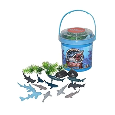 Afbeelding van Wild Republic Sharks Games serie reuzen van de zee, klein, avontuuremmer, mini, 10 cm, 20 stuks, 23154, meerkleurig