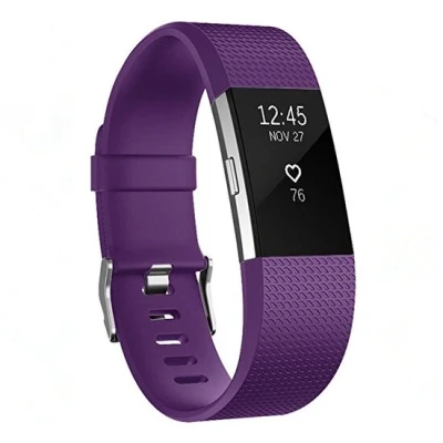 Afbeelding van Fitbit Charge 2 sportbandje Maat: Small Paars Siliconen