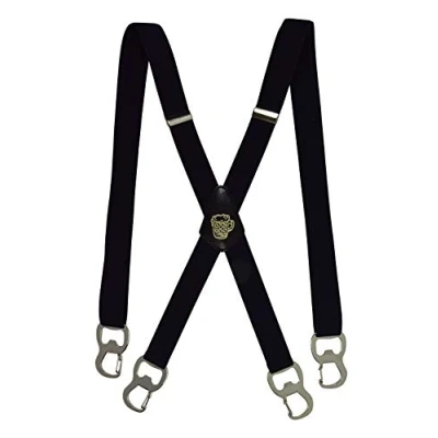 Afbeelding van Olata X bretels met geïntegreerde flesopener en karabijnhaken, 2,5 cm, zwart.