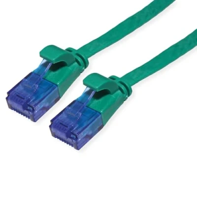 Afbeelding van VALUE UTP patchkabel, Cat.6A (Class EA), extra plat, groen, 5 m
