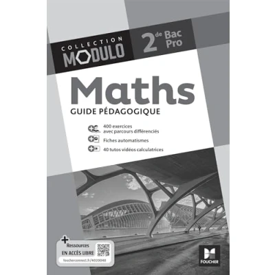 Afbeelding van MODULO MATHS 2E BAC PRO GUIDE PEDAGOGIQUE
