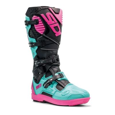 Afbeelding van Sidi Crossfire 3 SRS Crosslaarzen Zwart / Mint Roze maat 44