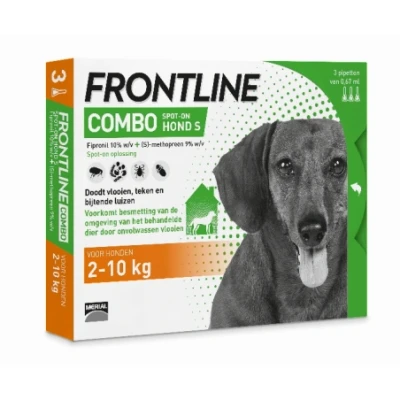 Afbeelding van Frontline Combo hond S 2 10 kg 3 pip.