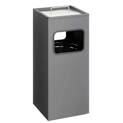 Afbeelding van Durable 333158 Papieremmer metaal met asbak vierkant, antraciet