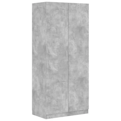 Afbeelding van vidaXL Kledingkast Betongrijs 90x52x200 cm Bewerkt hout