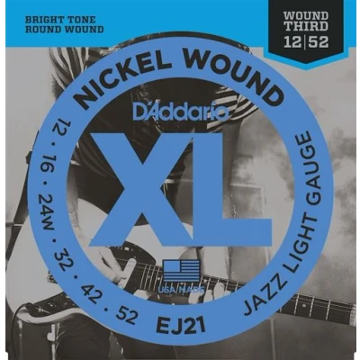 Image de JEU DE CORDES GUITARE D&#039;ADDARIO EJ 21