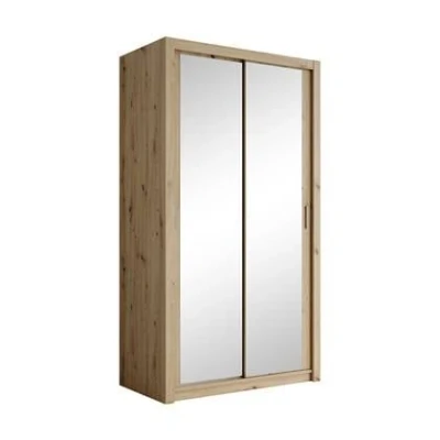 Afbeelding van Meubella Kledingkast Blake Eiken 120 cm