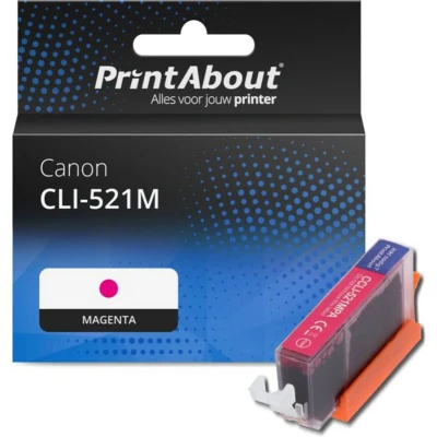 Afbeelding van Huismerk Canon CLI 521M Inktcartridge Magenta