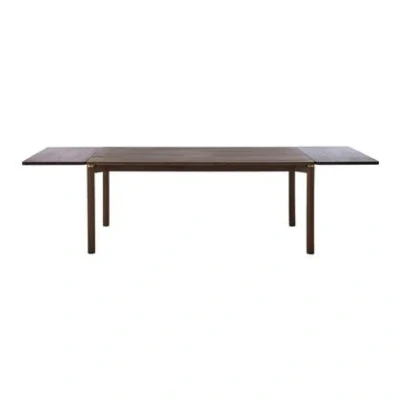 Afbeelding van Hygge Interiors Arun Espresso Bruin 95 x 50 cm Verlengblad Eettafel