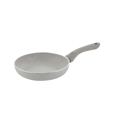 Afbeelding van FLORINA Antiaanbakpan I diameter 20 cm SANDY ORGANIC braadpannen aluminium pan fornuizen van alle soorten inductie, gas, elektrische plaat kleur: grijs