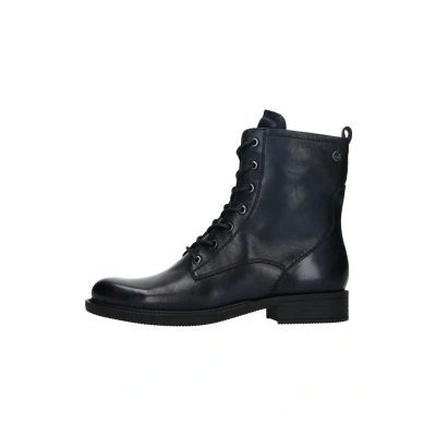Afbeelding van Manfield Veterboots, Dames, Maat: 37, Blau Leer