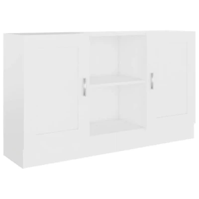 Image de vidaXL Buffet Blanc 120x30,5x70 cm Bois d&#039;ingénierie802777