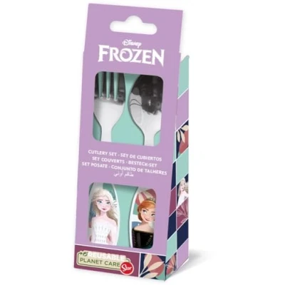Afbeelding van Bestekset Frozen CZ11341 Roestvrij staal Kinderen 2 Onderdelen