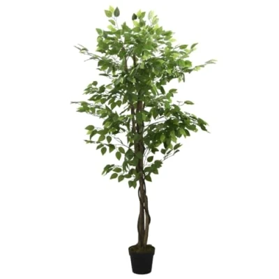 Afbeelding van Kunstplant ficus 1260 bladeren 200 cm groen