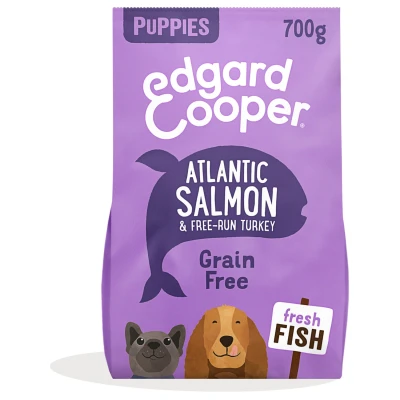 Afbeelding van Edgard&amp;Cooper Puppy Graanvrij Zalm&amp;Kalkoen Hondenvoer 700 g