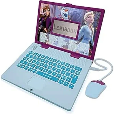 Image de Lexibook, La Reine des Neiges, Ordinateur Éducatif Bilingue Français/Néerlandais, Jouet enfants avec 124 Activités pour Apprendre, S&#039;amuser et Jouer du Piano, Bleu/Violet, JC598FZi10