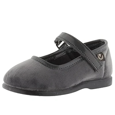 Afbeelding van Victoria 102752 KIDS Alba ballerina, fluweel, dienblad, uniseks, kinderen, grijs, 20 EU