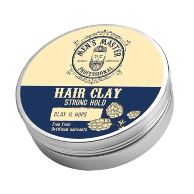 Afbeelding van Men’s Master Strong Hold Hair Clay Haar Klei Texture Matte Finish 100ml