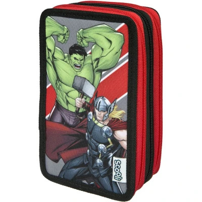 Afbeelding van Undercover Avengers Schooletui 3 Laags met Inhoud Kunststof Multicolor
