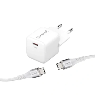 Afbeelding van Intenso W30C + C315C USB oplader Binnen Uitgangsstroom (max.) 3 A Aantal uitgangen: 1 x C GaN, Power Delivery (USB PD)