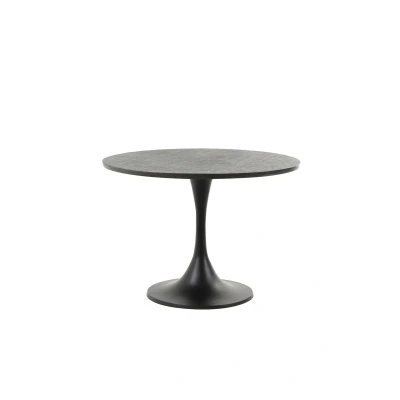 Afbeelding van Rickerd bijzettafel Ø61 cm antiek zwart/zwart