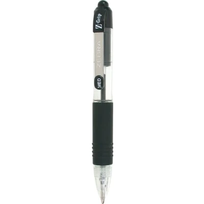Afbeelding van Zebra 2236 Z Grip Mini balpen, zwart, 6 stuks