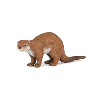 Afbeelding van Papo handbeschilderd beeldje The Wild Life Otter 50233 Collectible voor kinderen meisjes en jongens vanaf 3 jaar