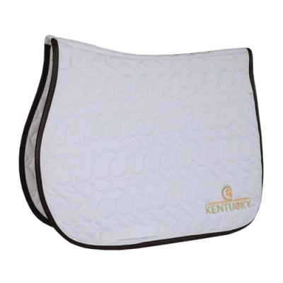 Afbeelding van Kentucky Horsewear Absorb zadelmat met logo, kleur: wit