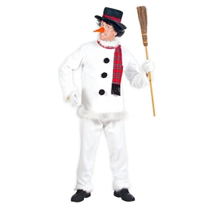 Afbeelding van Widmann Sneeuwman &amp; Sneeuw Kostuum Eskimo Pluche Winter Wonderland XL Man Wit / Beige Medium Kerst Verkleedkleding