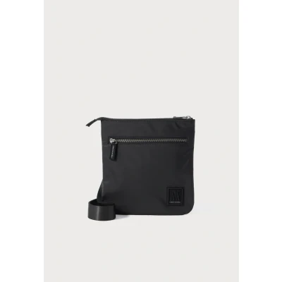 Afbeelding van Armani Exchange ICON FLAT Crossbody Unisex Schoudertas, Maat: One Size, Black