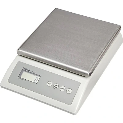 Afbeelding van Pakketweger MAUL Count 10kg metalen plateau 17x17.5cm 220V + batterij grijs