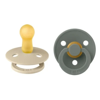 Afbeelding van BIBS Fopspeen Vanilla/Pine 0 6mnd 2st