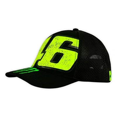 Afbeelding van VR 46 Monster Energy Herenhoed met vizier, zwart, eenheidsmaat