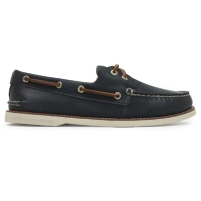 Afbeelding van Sperry 2 Eye Full Grain herenschoenen van echt leer, Navy Blauw, 40.5 EU