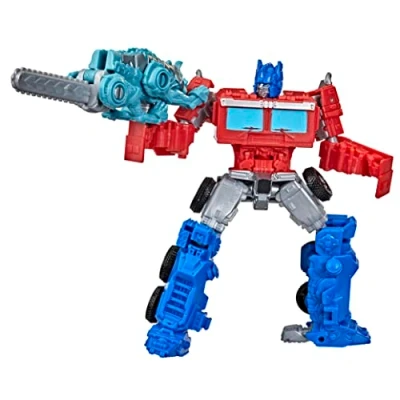Afbeelding van Hasbro Transformers Rise of the Beasts Weaponizer Actiefiguren Optimus Prime &amp; Cheinclaw