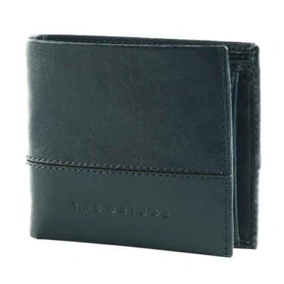 Afbeelding van THE BRIDGE Portemonnee Damiano Man Wallet Oltremare / Rutenio Scuro Donkerblauw