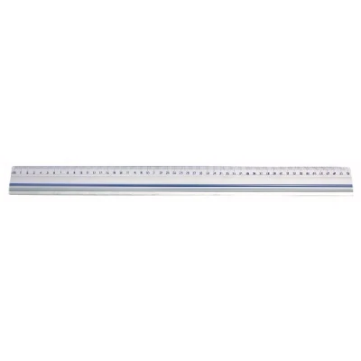 Afbeelding van Wedo 50 cm aluminium snijliniaal met stalen rand en antislip rubberen inleg