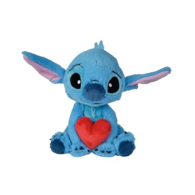 Afbeelding van Simba Disney Stitch 6315876995X12 Knuffel in hartvorm, 25 cm, zacht en aangenaam materiaal, officieel product