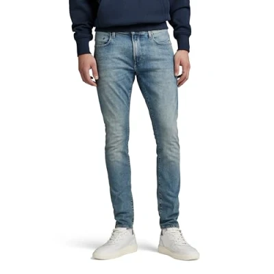 Image de G STAR Jean skinny Revend FWD pour homme, Bleu (Vintage Seashore D20071 d188 c926), 31W / 34L