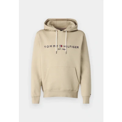 Afbeelding van Tommy Hilfiger LOGO Hoody Hoodie, Heren, Maat: XS, Sandalwood