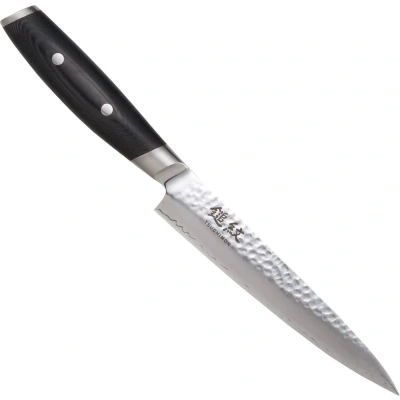 Afbeelding van Yaxell Tsuchimon Vleesmes 18 cm VG10 Staal Gehamerd Lemmet Micarta Heft