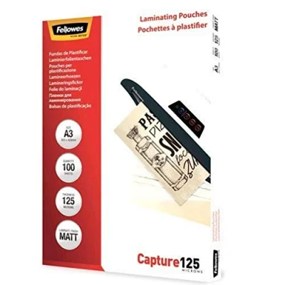 Afbeelding van Fellowes lamineerhoezen A3 125 micron mat 100 stuks