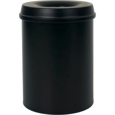 Afbeelding van Papierbak vlamdovend 15ltr zwart