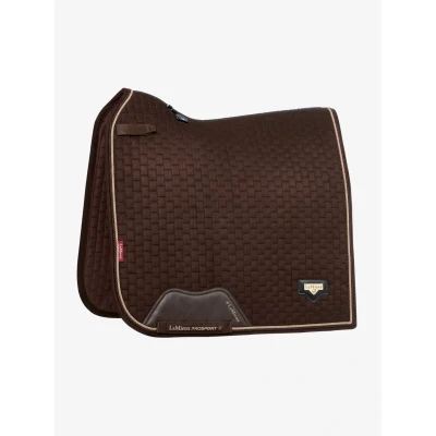 Image de LeMieux Tapis de Selle Dressage Puissance Suede Marron S/M